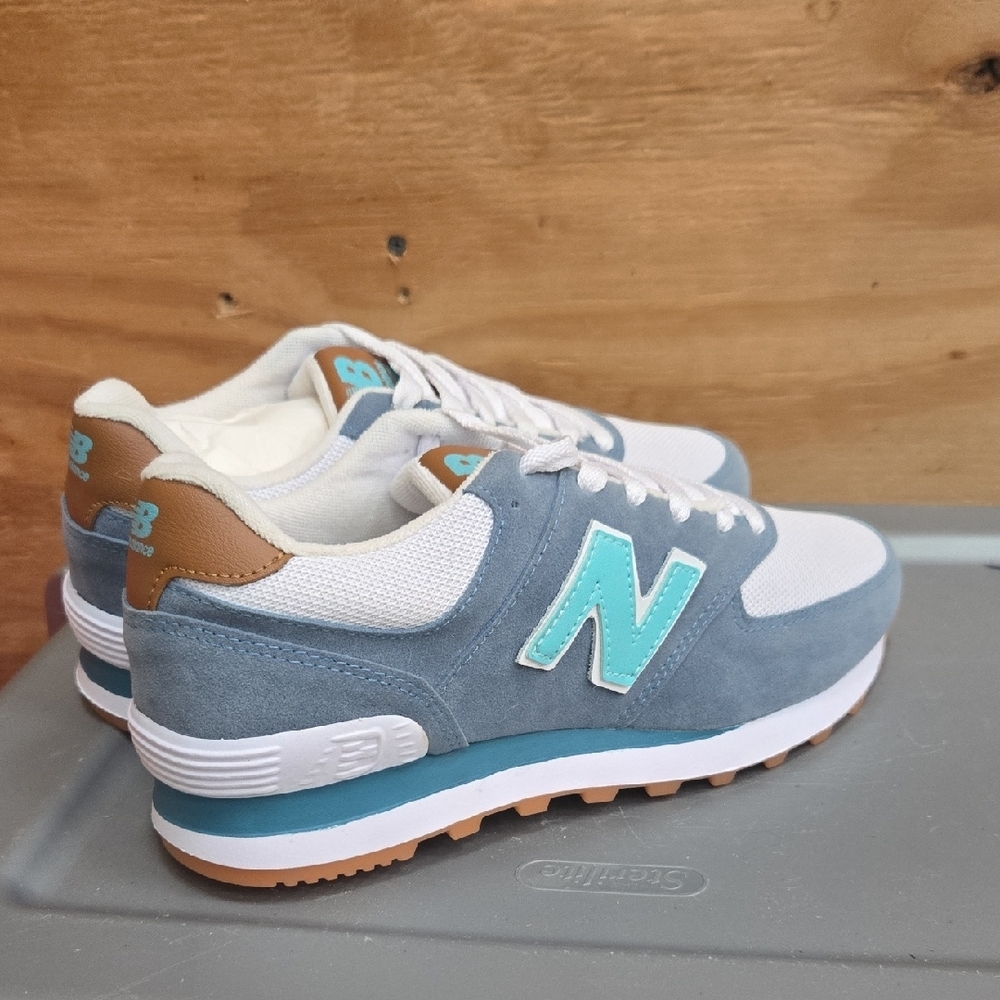 New Balance Blue and White Sneakers Classic Athletic Style